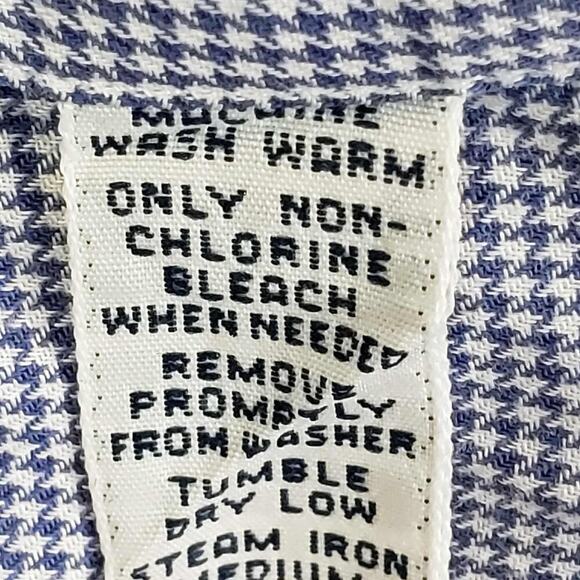 Polo Ralph Lauren Shirt Oxford Button Down LS Mens Size L Blake Blue Houndstooth - Picture 15 of 16